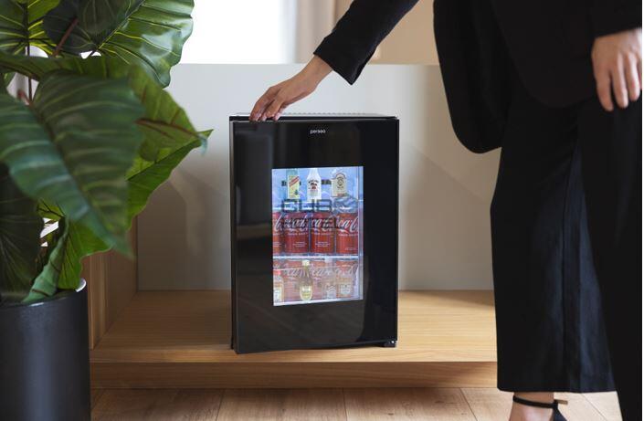 Minibar Nature 0dB Silencioso 37L Porta Vidro e Preta PERSEO